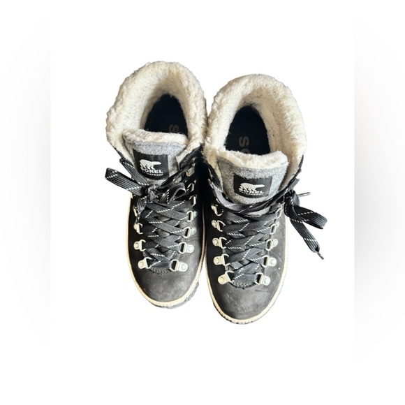 SOREL - Women's Out ‘N About Plus Conquest Waterproof Suede Boot Size 7 Faux Fur - Picture 16 of 16